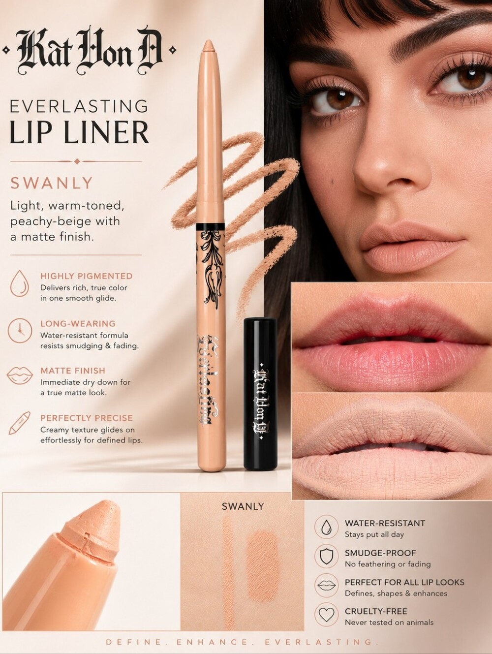 Kat Von D Everlasting Lip Liner – Swanly